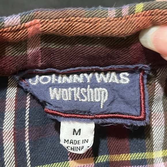 Johnny Was Womens Rosalva Paris Effortless Blouse Plaid Top Tunic Embroidered - Picture 3 of 10